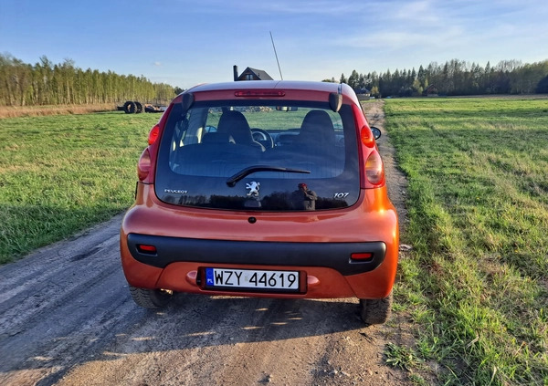 Peugeot 107 cena 10300 przebieg: 103000, rok produkcji 2009 z Hel małe 277